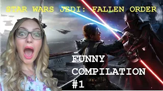 STAR WARS JEDI - FALLEN ORDER FUNNY MOMENTS (JUMP SCARES) #1