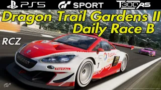 GT Sport - Daily Race B - Dragon Trail Gardens - Peugeot RCZ #GranTurismo #T300RS #PS5 #SimRacing