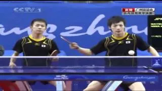 Xu Xin-Ma Lin vs Kenta Matsudaira-Koki Niwa[Men's Doubles Semifinal Asian Games 2010]