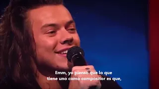 James Corden asks Harry Styles if the song "Perfect" refers to Taylor Swift (Subtitulado)