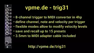 vpme.de - trig31 - introduction and demo