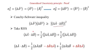 Q 1.4 Generalized Heisenberg Uncertainty Principle and it proof
