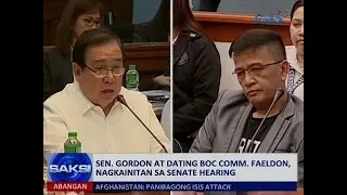 Saksi: Sen. Gordon at ex-BOC Comm. Faeldon, nagkainitan sa Senate hearing