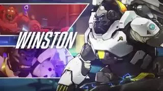 Overwatch. Winston. Горилла, драки, ульты, счастье