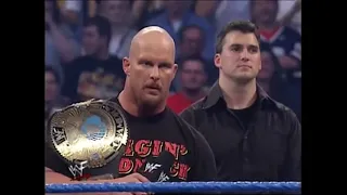 Heel Stone Cold Steve Austin Entrance Pop After Winning Back The WWE Title WWE Smackdown 10-11-2001