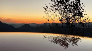 Sun set from kingdom of Bhutan 🇧🇹