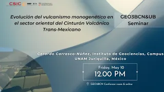 Seminario | Vulcanismo monogenético en el sector oriental del Cinturón Volcánico Trans-Mexicano