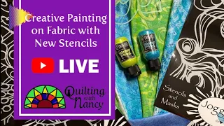 Creative Painting on Fabric with New Stencils