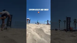 Beach tennis topspin volley and smash #beachtennis #shorts #shots #beachvibes