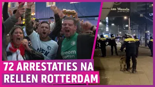 Feest en rellen bij verloren finale Feyenoord