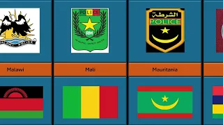 All 54 African Countries Police badge