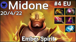 Midone [Secret] plays Ember Spirit!!! Dota 2 7.21