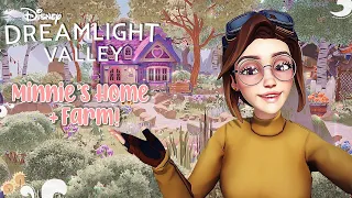 Minnie's Home + MASSIVE Farm 🌼🌷 // Speed Build // Disney Dreamlight Valley