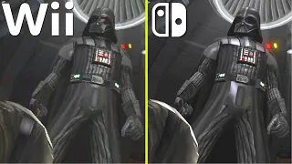 Star Wars The Force Unleashed Nintendo Wii vs Switch Early Graphics Comparison