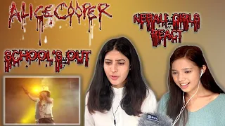 FIRST TIME REACTION | ALICE COOPER REACTION | SCHOOL'S OUT REACTION | NEPALI GIRLS REACT