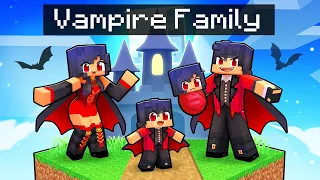 Having a VAMPIRE FAMILY  in Minecraft!