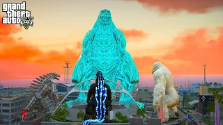 Godzilla Earth VS Heisei Godzilla And MechaGodzilla and George Rampage - GTA 5 Mods