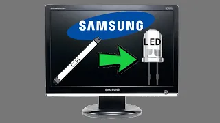 Samsung monitor CCFL to LED upgrade | TheVidsByDennis