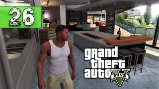 Grand Theft Auto 5 Walkthrough Part 26 - New House Tour + One Man Hit Squad - Let's Play Series