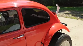 70 VW Baja Bug walk around and cold start