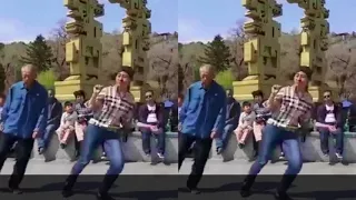 Dancing with grandpa