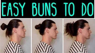 3 Easy Bun Hairstyles: Man Bun Tutorial