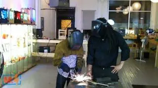 Welding with Hackett on Make: Live ep14