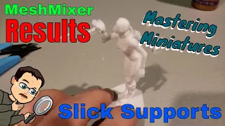 Results of Mesh Mixer supports for your Miniatures!