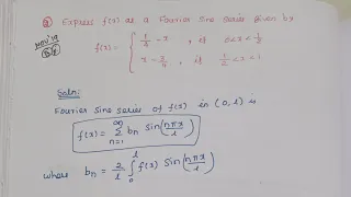 Half range sine series # Transform technique # Engg. Maths # Explained in Tamil