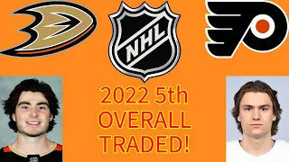 [NHL 2023-24] Ducks Acquire 5th Overall Pick in 2022!