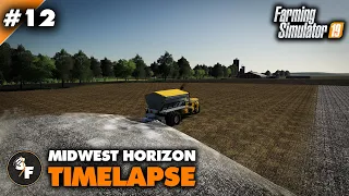 FS19 Midwest Horizon Timelapse #12 Spreading Lime, Harvesting Corn & buying Cows