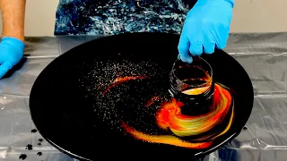 Brand New Round Disrupted Open Cup~Fluid Art~Acrylic Pouring~284