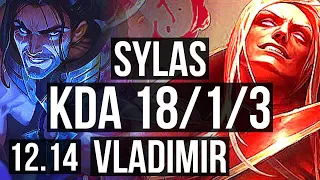 SYLAS vs VLAD (MID) | 18/1/3, Legendary, 6 solo kills, Rank 8 Sylas | TR Challenger | 12.14