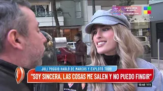 Julieta Poggio habló de Marcos Ginocchio y explotó todo: "Las cosas me salen y no puedo fingir"