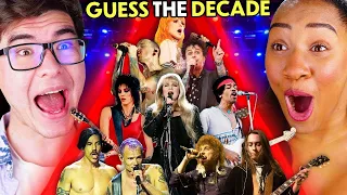 Adults Try To Guess The Decade Of Iconic Rock Songs! | React