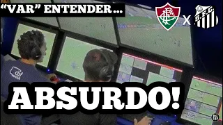 “CONTATO NORMAL” | Áudio do VAR no lance de pênalti em Fluminense x Santos