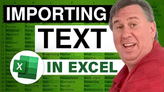 Excel 101 - Import Text File to Excel: Episode 1622