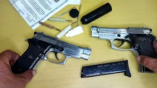 Охолощенный пистолет Beretta 84fs exclusive , 9мм РАК.