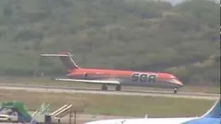 Santa Barbara Airlines MD-82 Takeoff at Maiquetia International Airport