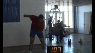 223 reps snatch 32 kg kettlebell by Ivan Denisov