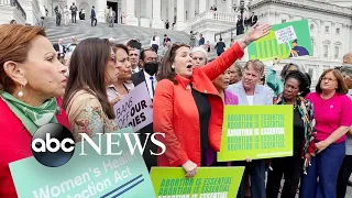 Lawmakers march to Supreme Court for abortion rights