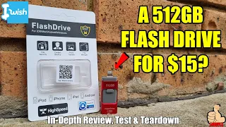 iWish: I bought a 512GB USB Flash Drive for $15 from WISH...This scam is all too common!