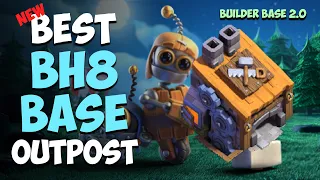 New Builder Hall 8 Base  with OUTPOST (Builder base 2.0) | Best  BH8 Base Link | Clash of Clans #3