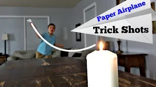 Paper Airplane Trick Shots | That’s Amazing