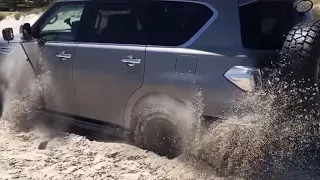 How to get bogged - FAIL - Sand mode vs T/C off - Y62 Patrol V8