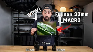 Fujinon 30mm f2.8 macro | you CAN'T get any closer! Comparaison with Fujinon 60mm and 80mm