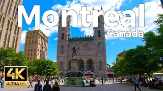 Montreal, Canada Walking Tour - Old Montreal (4k Ultra HD 60fps) – With Captions