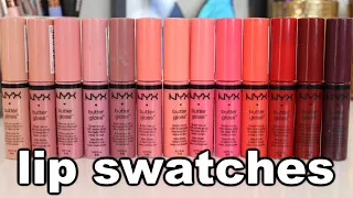 My NYX Butter Glosses | Lip Swatches