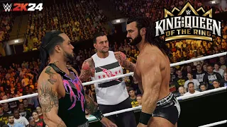 WWE 2K24: Damian Priest vs Drew McIntyre King & Queen of the Ring 2024 | Prediction Highlights