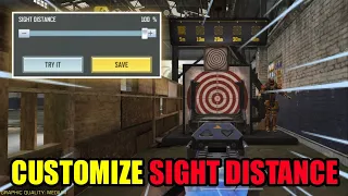 HOW TO CUSTOMIZE YOUR SIGHT DISTANCE OF RETICLE IN COD MOBILE